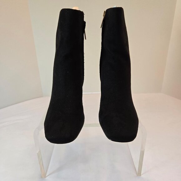 DREAM PAIRS Women's Chunky Heel Ankle Booties Almond Toe/Zipper Sz: 7.5 Black - Picture 4 of 13